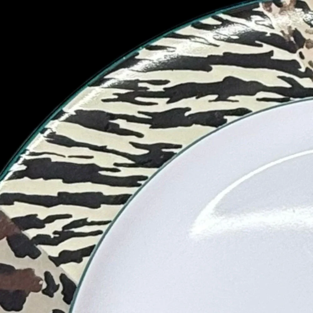 Vitromaster Jungle Animal Print Dinner Plate 10.5